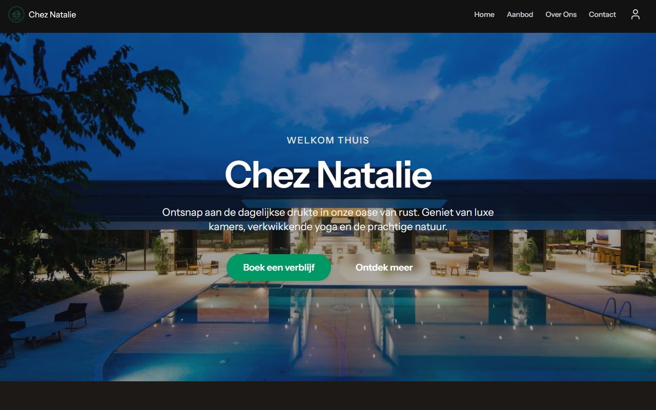 Website van Chez Natalie