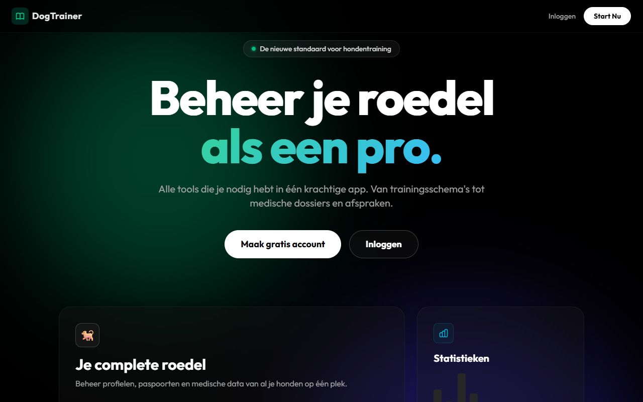 DogTrainer webapplicatie